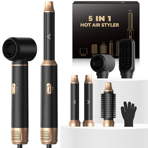 Atopskins Hairstyler Airstyler 5 In 1 Asciugacapelli 1000 W Arricciacapelli
