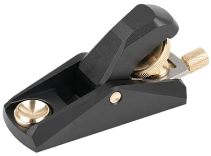 Sharplace Pialla a Mano con Blocco ad Angolo Basso, utensile da falegnameria, Facile da Usare, Accessori Portatili, Mini Nero