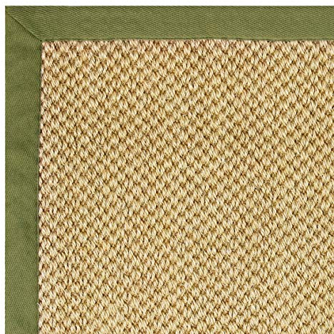 Floordirekt 100% Reiner Sisal-Teppich mit Bordüre | Wohnzimmerteppich | Naturteppich | Tiger-Eye | in 3 Farben und 2 Größen (160 x 230 cm, Natur/Taupe)