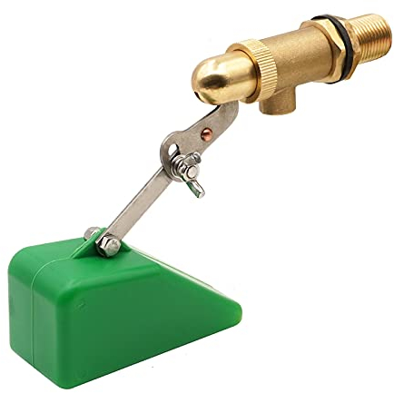 MUYIRTED Schwimmerventil 1/2 Zoll Messing Ventil Mit Kunststoff Schwimmer, Float Valve Für Pferd Tränke, Automatischer Füllzuführung Hydraulikventil