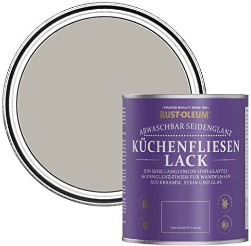Rust-Oleum brown water resistant Kitchen Tile Paint in Satin Finish - Gorthleck 750ml