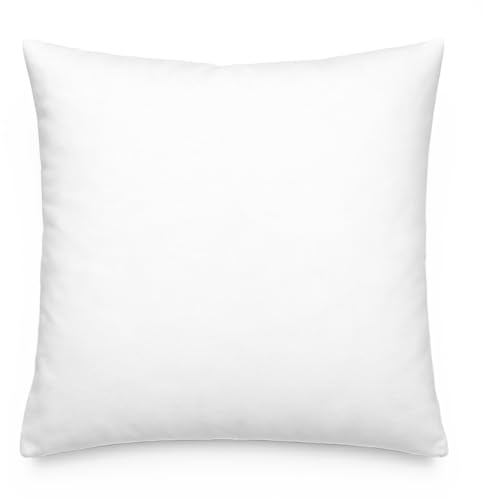 TIENDA EURASIA – Relleno Cojin | Fabricado en Fibra Hueca Neotherm | Gran Capacidad de Recuperación | Forma Rectangular o Cuadrada | Blanco (45 x 45 cm)