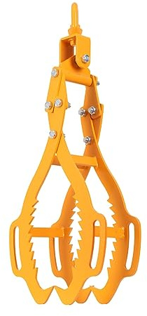 NICCOO 28 Pinza forestale per Legna e Tronchi Fino 2650lbs/1200KG di forza di trazione 4 Artigli