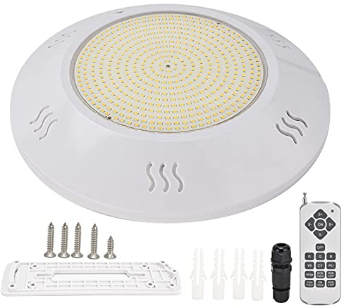 Topyond AC12V RGB-Unterwasserlicht, Wandmontage, IP68 Wasserdicht, SMD2835-LED-Poollampe, 18-Tasten-Fernbedienung, Für Pool-, Teich- Und Unterwasserbeleuchtung(35W)