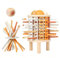 SansRealmL Montessori Spielzeug ab 3 Jahre - Kindergarten Spielzeug Holzspielzeug - Wooden Sticks Dice Game, Pädagogische Lernspielzeug - Spielen für Kinder, Feinmotorik und Mathematik Spiel