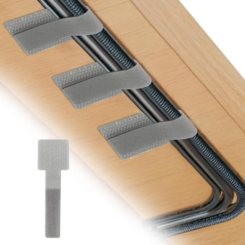 Yeomju Juego de 40 organizadores de cables, juego de 40 bridas reutilizables con adhesivo fuerte, ajustable para electrónica, hogar y oficina