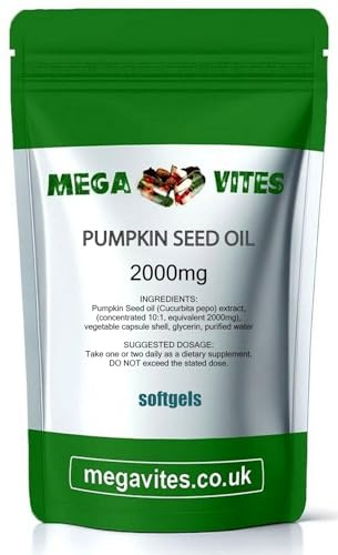 Pumpkin Seed Oil SOFTGELS 2000mg x 60 - MEGAVITES AMINOLAB