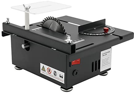 Mini sega circolare da tavolo, 200 W, multifunzione, portatile, in miniatura, 7 livelli di velocità, 10000 giri/min, 0,1-33 mm, lama per legno, metallo, plastica, rame, alluminio