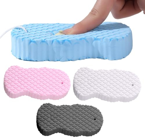 Yidueace Esponja Para Ducha,Exfoliador Corporal - Artículos De Higiene Diaria 4 Unidades Para Toda La Familia Y Amigos Uso Personal Set De Regalo
