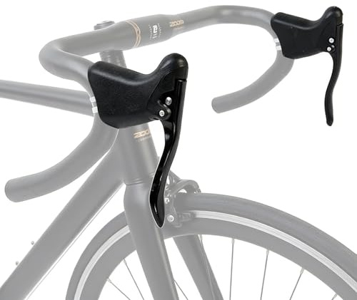 WIYETY Nero Manopola Freno per Bicicletta: Lega di Alluminio, Bici da Corsa, Manubrio per Bici da Strada, Bici a Scatto Fisso, Bici da Tempo (Nero)