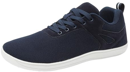 Sportskor dam stor storlek, sneakers dam och herr unisex breda barfotaskor bekväma fritidsskor vardag löparskor skosnören trekkingskor mjuk sula ortopediska tennisskor