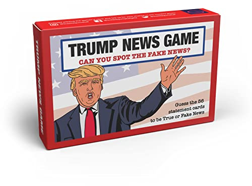 Bubblegum Stuff - Trump News Game - Real Quote Or Fake Quote? You Decide - Fun True Or False Guessing Game - For Teenagers and Adults - Secret Santa Gift - 56 Game Cards