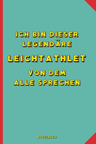 Geschenk für den besten Leichtathlet: Notizbuch als Geschenk für den besten Leichtathlet - A5 / liniert 120 Seiten - Tagebuch | Terminplaner - ... für Mann zum Abschied als Abschiedsgeschenk