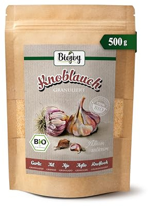 Biojoy EKO Granulerad vitlök, 500 g | Vitlöksgranulat från Kina, perfekt som krydda och till matlagning, Allium sativum L.