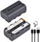 Pickle Power 2X2800mAh NP-F550 batteria di ricambio con ingresso di tipo C 4 indicatori di potenza LED per la luce video del LED NP-F550 F570 F960 F750 F770 F970 Monitor/Videocamera/Camera