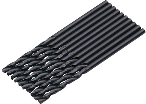 Draper 10pcs Black HSS Drill Bit, 1.5mm x 43mm - 08812 - for Metal, Wood and Plastic