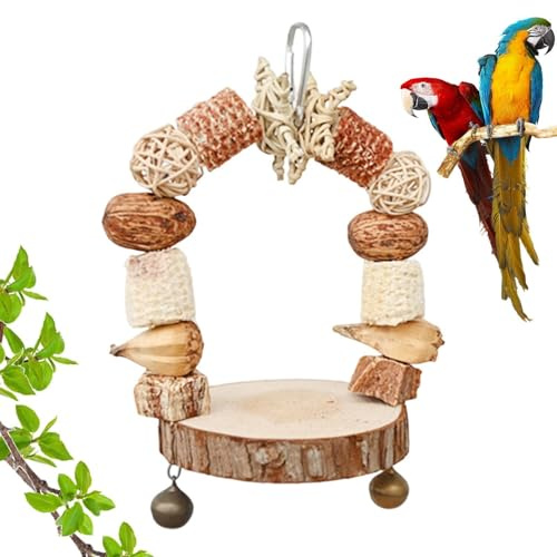 Altalene per uccelli, altalena giocattolo per uccelli, per gabbia per uccelli, altalena per uccelli, giocattoli per parrocchetti per fringuelli, pappagallini, calopsitte, piccioncini