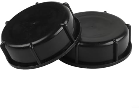 2 tapas de tanque IBC DN80 tapas de válvula de rosca para soluciones prácticas de contenedores 100 mm rosca de plástico tapa de repuesto para jardín lluvia barril