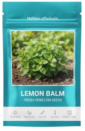 DECOALIVE Semillas de Melissa Officinalis Hierba para Infusión Casera