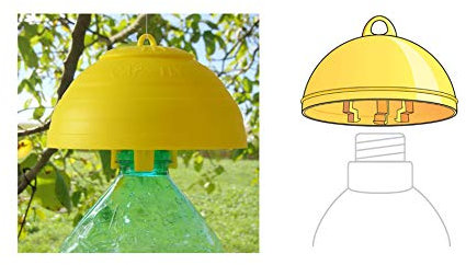 VEBI cap Fly Nr. 5 PZ Tappo Trappola per Mosche E Insetti, in Plastica, Giallo
