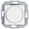 Kopp Europa arktis-weiß, Universal-Dimmer mit Druck-Wechsel-Schalter für LED, Phasenan- und Phasenabschnitt, LED 3-100 Watt, Glühlampen 10-250 Watt, 846313083