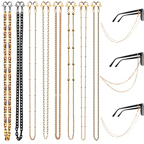 Vergissmeinnicht 8 Stück Brillenketten 70cm Sonnenbrillenkette Lesebrillen Brillenband für Frauen