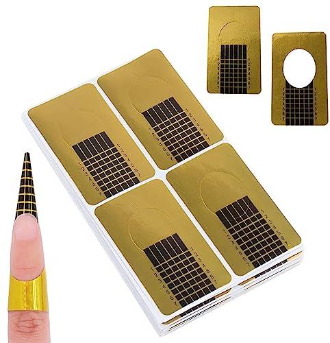 ILantule Nagelschablonen[120 Stück],Nagelform Guide, Modellier Schablone Selbstklebend,Verlängerungsfolie Modellierschablonen Modellier für künstliche Fingernagel
