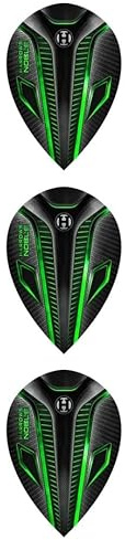 Generic Harrows Noble Pear Dart Flights - 1 Set of 3 - Green