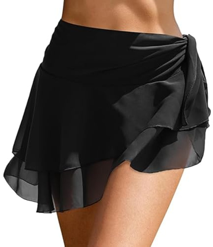 Pareo Femme Plage,Wrap de Plage Femme Robe de Plage Cache-Maillots et Sarongs Couverture de Bikini Jupes Wrap Beachwear (FR/ES, Alpha/Lettres, Taille Unique, Taille Normale, Taille Normale, Noir XL)