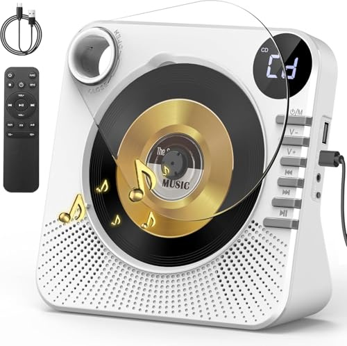 Greadio CD Player Tragbar mit Bluetooth 5.1, Kinder CD Spieler