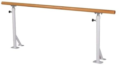 ZOLPINL, Barra regolabile da 80 a 115 cm, barra per balletto portatile, per esercizi di stretching, attrezzatura da studio (bianco, 100 cm