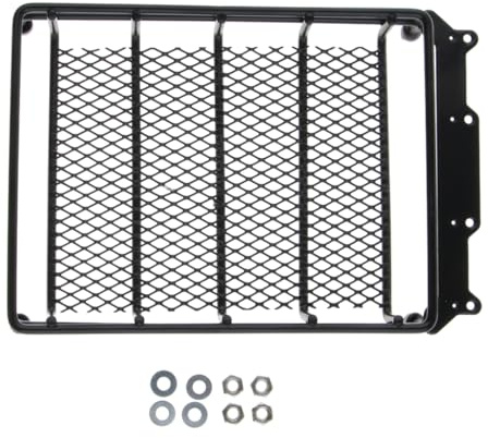 QUXVUIS Durable RC Roof Rack Metal Luggage Rack 110 Cargo Travel For All Model Cars And Trucks 1/10 Upgrade Parts Black Metal Roof Top Cargo Carrier Long For HSP RC Model Cars.