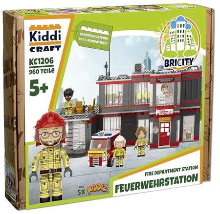 KIDDICRAFT KC1206 - Estación de bomberos - Bloques de sujeción