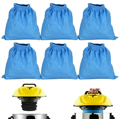 6 Pack Cloth Filter Cover Bags For Guild 16-30L Wet & Dry Vacuum Cleaner Replacement Spare Parts