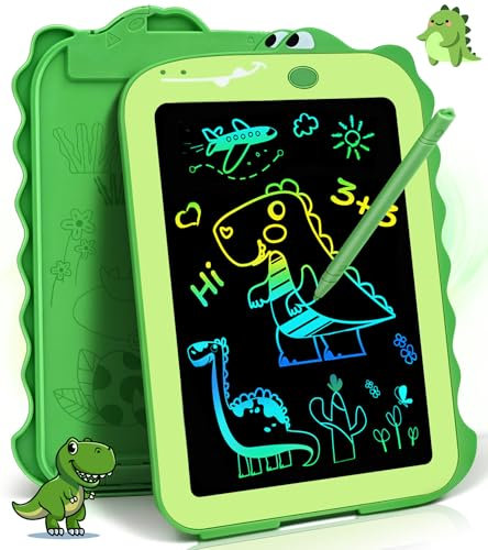 LCD Drawing Tablet Kids Toys for Girls Boys Age 3 Birthday Christmas Gifts, Colorful LCD Writing Tablet Educational Toys for 3 4 5 6 7 Year Old Kids, Drawing Pad Travel Games for Autistic Children