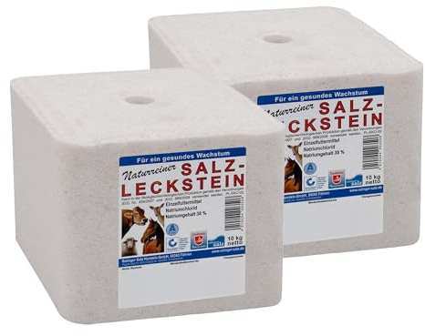 Ralinger Salzlecksteine für Tiere 2 x 10 kg Einzelfuttermittel für alle Tierarten 20kg