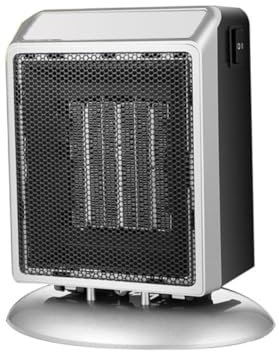 Alipis 1pezzi Riscaldatore Elettrico Mini Termoventilatore Elettrico Con Ventilatore Ad Aria Calda Verticale Per Uso Domestico Da Scrivania Senza Luce Argento