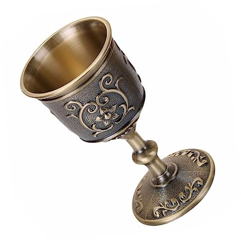 ABOOFAN Cáliz De Vino Vintage Metal Mini Copa Creativa Para Fiestas y Celebraciones Diseño Clásico y Elegante Para Bebidas y Decoración