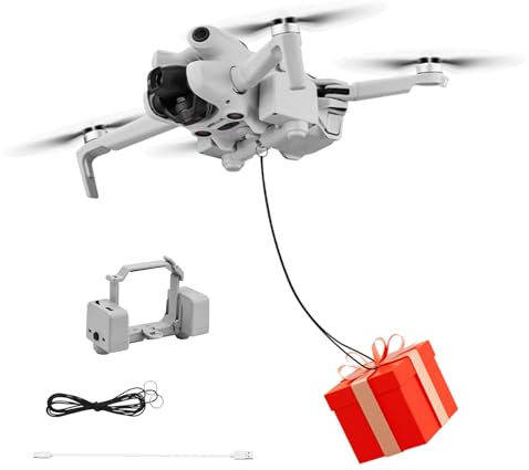 ZLYLVRC Airdrop Payload Trasporto Consegna Rilascio Dispositivo di Goccia Drone Lanciatore Airdrop Sistema di Dropping Compatibile per DJI Mini 4 Pro