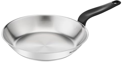 Tefal PRIMARY Sartén 20cm, acero inoxidable de primera calidad con garantía de 10 años, sin recubrimiento, inducción, resultados crujientes, E3080204