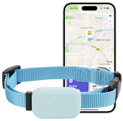 Dispositivo GPS for animali domestici senza abbonamento: aggiornamenti sulla posizione in tempo reale, compatibile con Trova il mio, medaglietta compatta for piccoli animali, localizzatore di oggetti