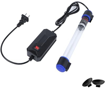 11W UVC Aquarium Light for Fish Tank and Pond – Quartz Tube Waterproof UV Lamp, Water Clarifier for Clearer Water