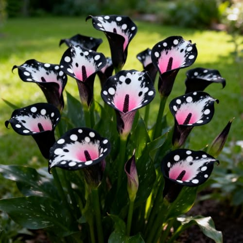 Calla Lily- Rizomi Calla Resistenti- Rizomi Perenni Giardino- Piantagioni Calla Lily Rari Giardino Elegante Esposizione-e-6 rizomi