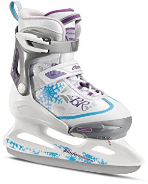 Bladerunner Kids Ice Skates, White/Blue, Size 5-8