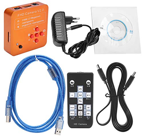 HDMI C Mount 21MP Industriemikroskopkamera HDMI 2K 1080P HD Kamera kp-2100 EU Stecker 220V 1.335um x 1.3.3um