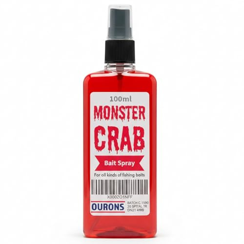 OURONS Spray appât pour pêche au Crabe 100 ML Monster Crab Bait Spray