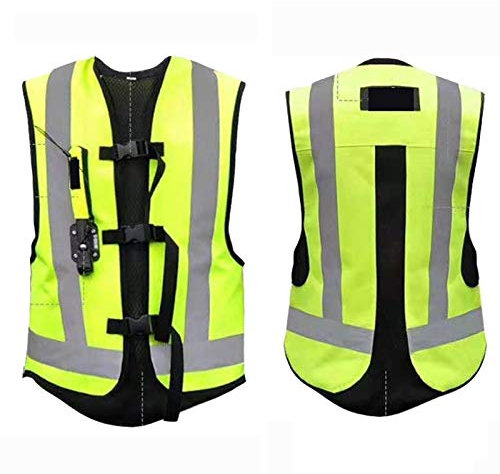 YXYECEIPENO Gilet Protettivo con Airbag Gilet da Moto con Airbag Ampio Nastro Riflettente sul Retro del Petto Adatto per Uomini E Donne Adulti Ciclismo, Equitazione, Sport all'Aria Aperta