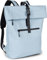 styleBREAKER Unisex Rucksack Wasserfest in Seesack Optik, Backpack Einfarbig, Reißverschluss, Schnalle, Laptop Fach 02012408, Farbe:Hellblau