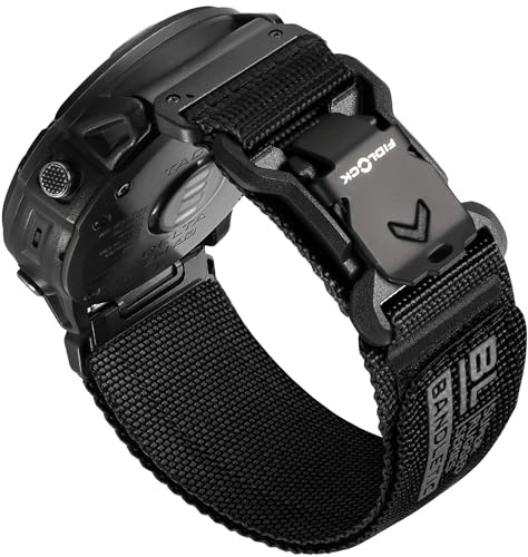 Bandletic Bracelets Nylon 26mm Compatibles avec Garmin Fenix 8 51mm/7X/6X – Bracelet Résistant Magnétique avec Boucle V Fidlock pour Fenix E 51mm/7X Pro/6X Pro/5X Plus/3 HR/Instinct 2X/Quatix 3