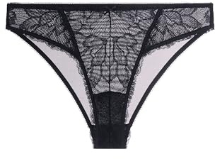 Dorina Perfect Lace Culotte Brésilienne pour Femme – Tissu Doux au Toucher – Coupe Moderne et Confort Quotidien, Noir